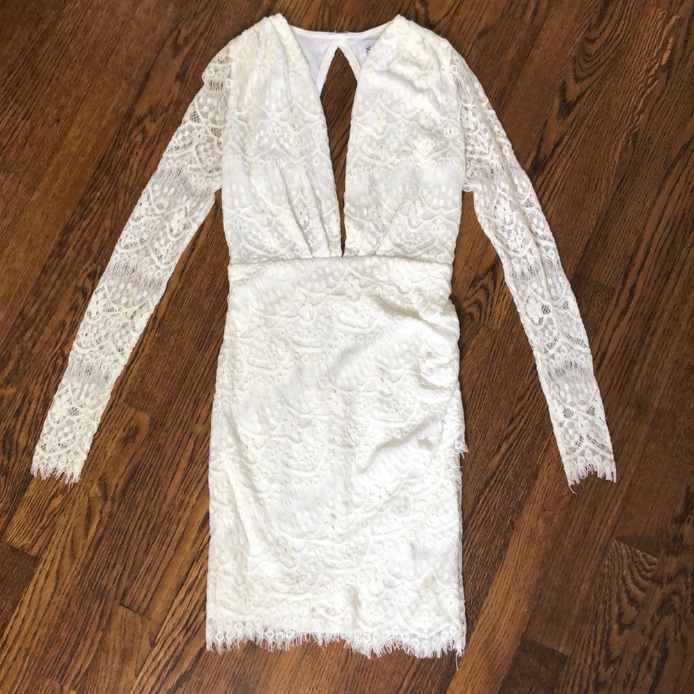 White lace dress